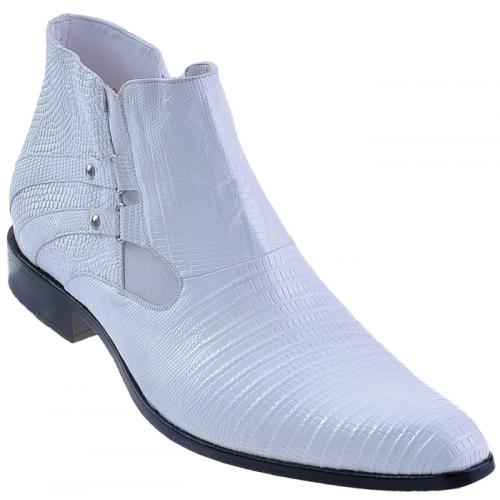 Los Altos White Genuine All-Over Lizard Dress Shoes ZV070728